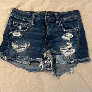 American eagle hi rise shortie size 4